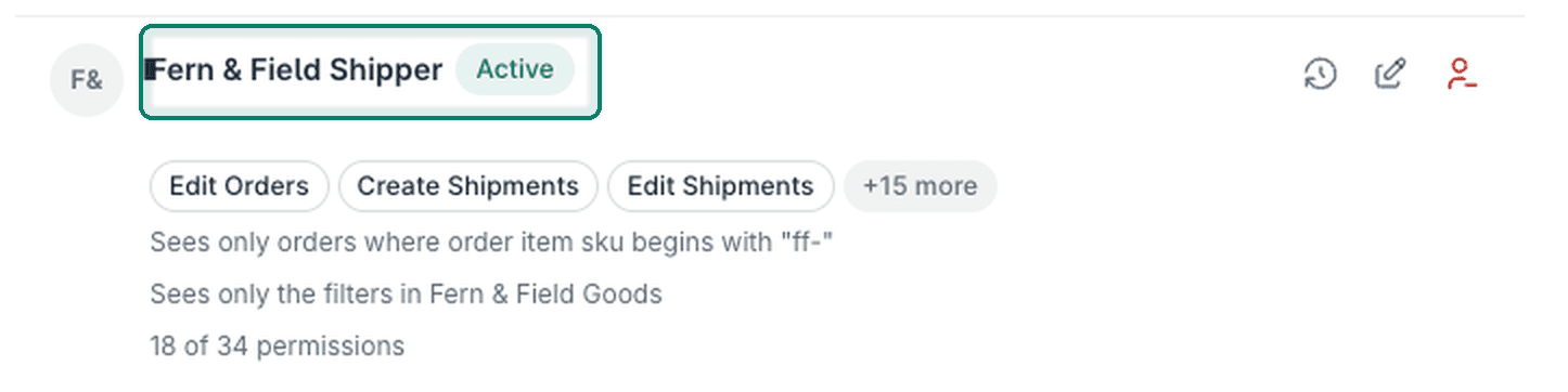 The status is now shown as Active for the new user.