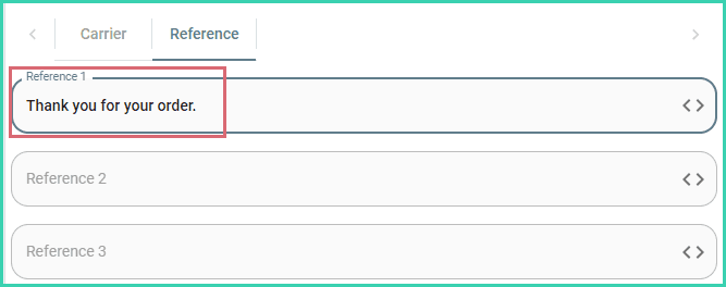 A thank you message is typed into reference 1.