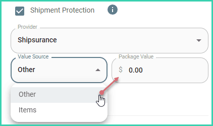 Value source is expanded and other is selected.