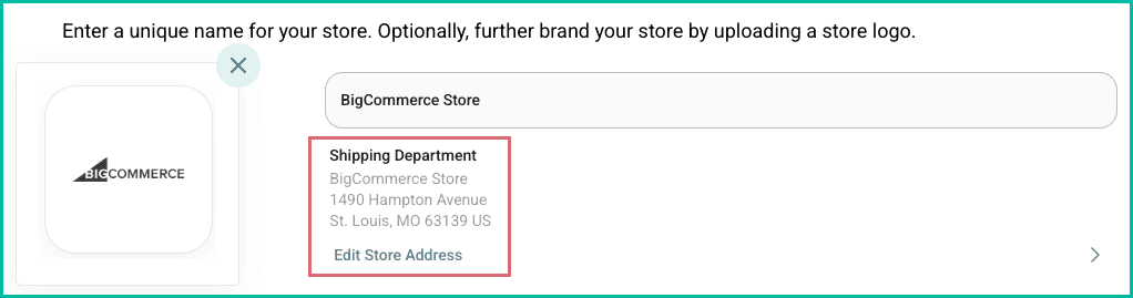 The store address is shown.