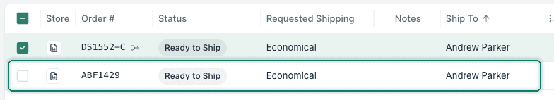 The removed order is shown back in the Orders Grid.
