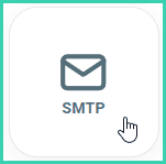 The SMTP tile is being clicked.