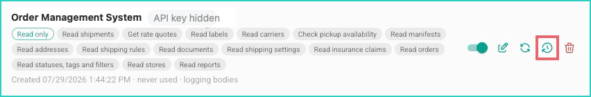 The activity icon is highlighted.