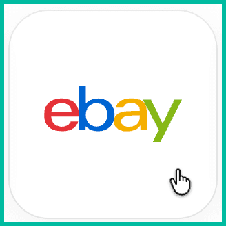The eBay tile is shown being clicked.