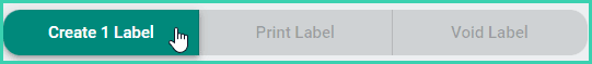 The create label button is highlighted in the Dock.