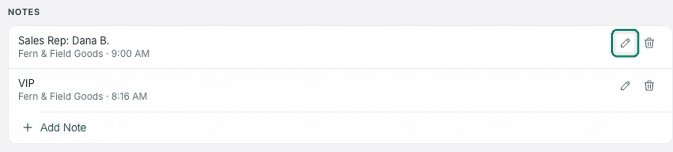 The Edit icon is highlighted and being clicked.