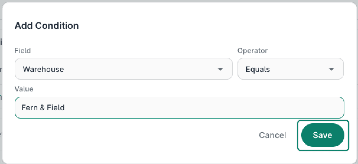 The Save button is being clicked.