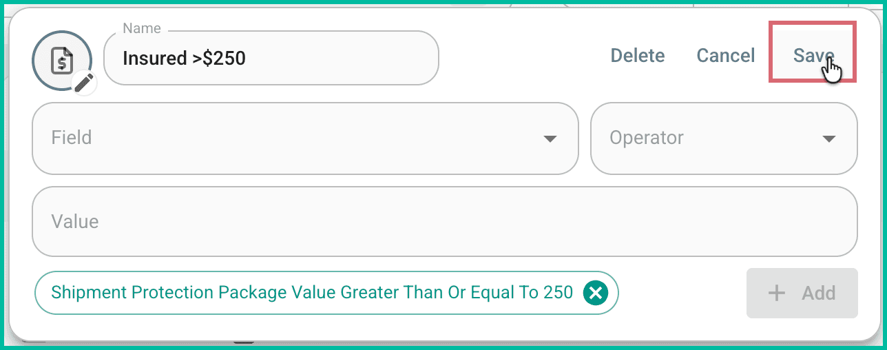 The save button is being clicked.