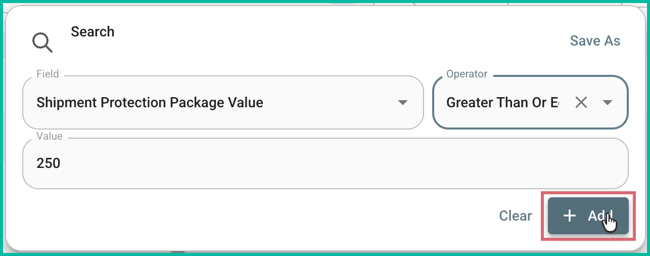 The add button is being clicked.