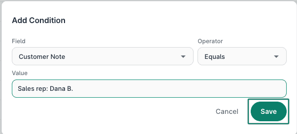 The Save button is being clicked.