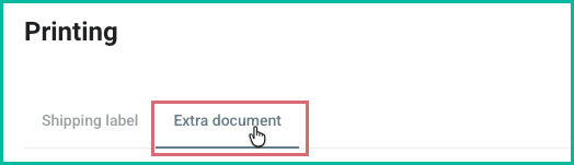 Extra document is being selected.