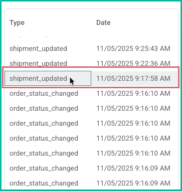 An audit log has been selected in the list of available logs.