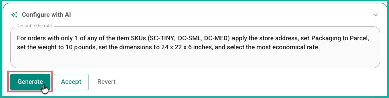 Updated the description and generate is being clicked again.