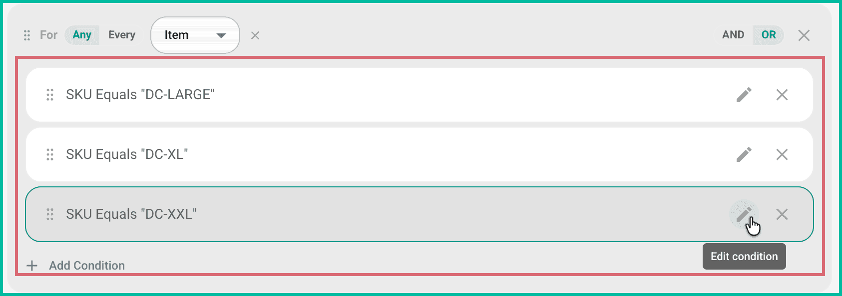 The three SKUs are shown as being updated.