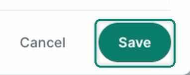 The Save and Cancel buttons are shown and the Save button is being clicked.