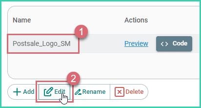 The image is selected and the edit button is being clicked.