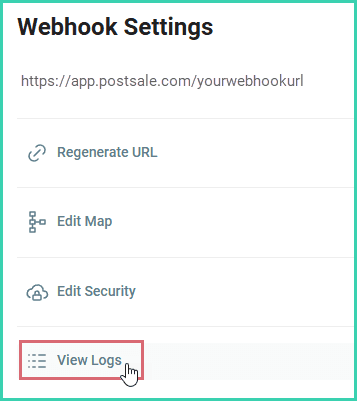 View Logs is being selected.