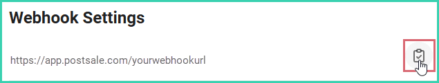 The Copy URL icon is being clicked.