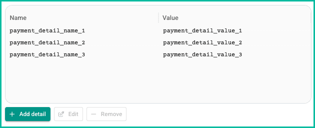 Multiple payment details are shown.