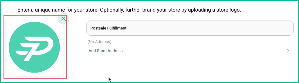 A logo has been added and is displayed.