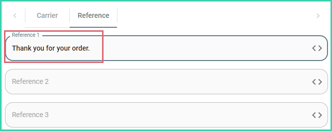 A thank you message is typed into reference 1.