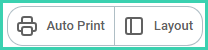 Auto Print button disabled in the Dock toolbar
