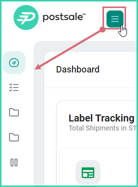 Collapse the left-side menu to expand the Orders Grid