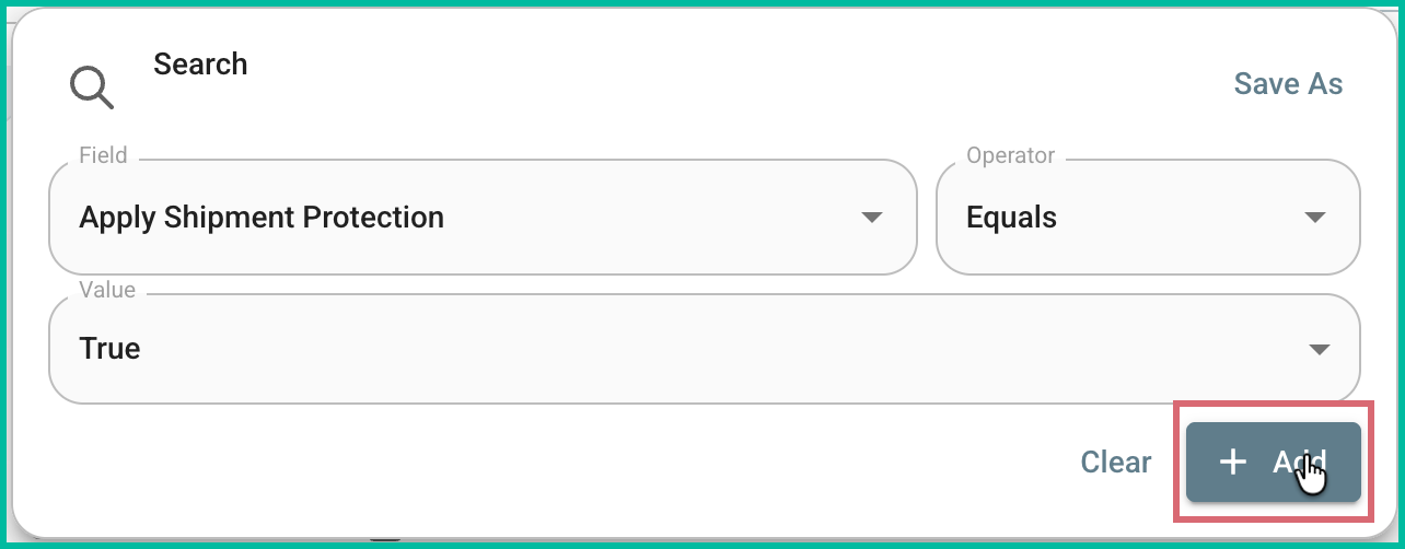 The add button is being clicked.