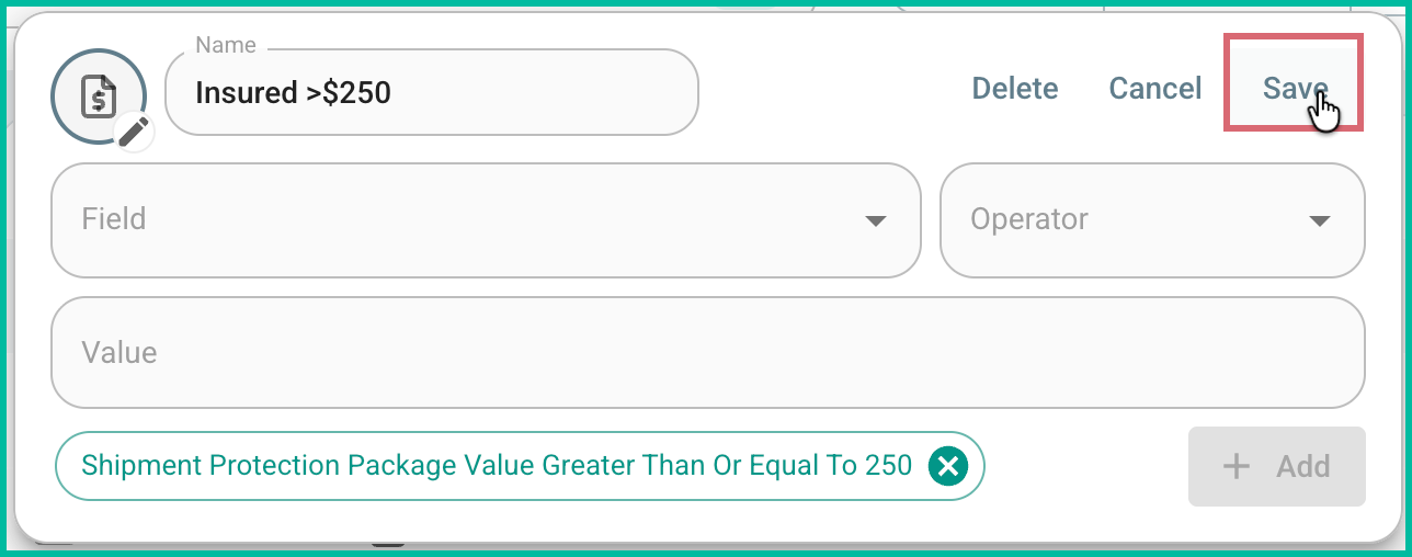 The save button is being clicked.