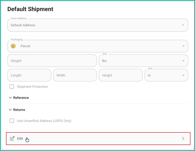 The edit button is being clicked.
