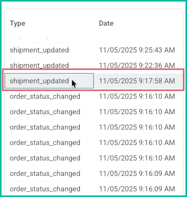 An audit log has been selected in the list of available logs.