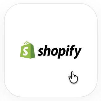 The Shopify store tile is shown.