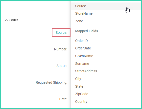 The source mapping is shown.